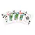Imagem do Baralho Texas Hold'em Borgonha e Preto