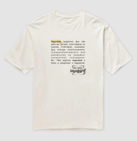 Camisa Oversized | Ser Imparável na internet