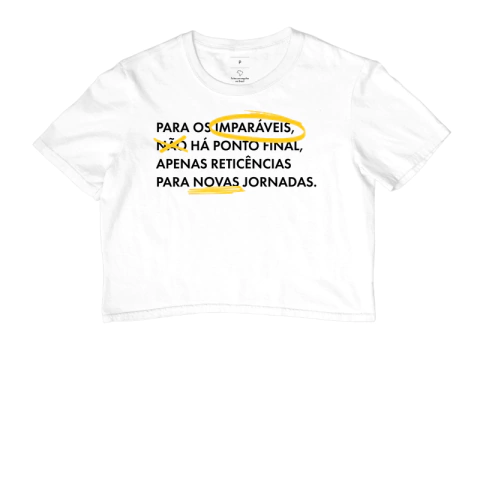 Cropped Feminino | Imparáveis - Loja Eu SOU IMPARÁVEL