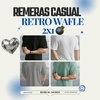 Remeras Casual Retro Waffle 2x1