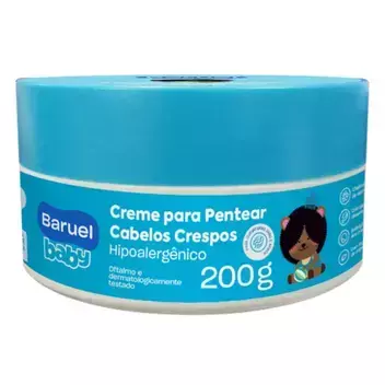 CREME DE PENTEAR CABELO CRESPO BARUEL 200G