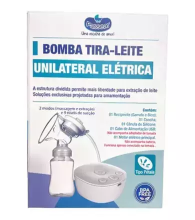 BOMBA TIRA LEITE UNILATERAL ELÉTRICA PASSEAR