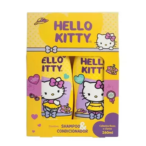 KIT HELLO KITTY CABELOS FINOS E CLAROS SHAMPOO + COND 260ML - comprar online