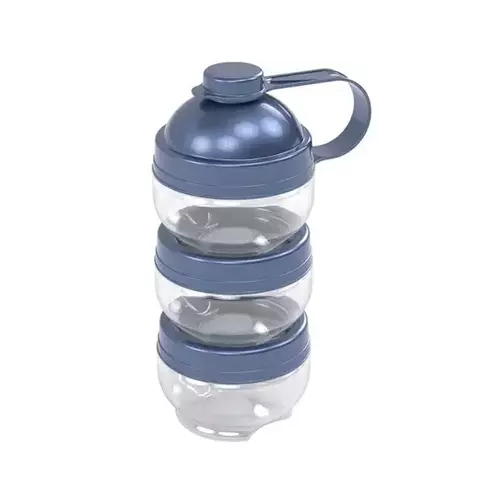 DOSADOR DE LEITE EM PÓ GIRE E TRAVE AZUL E ROSA