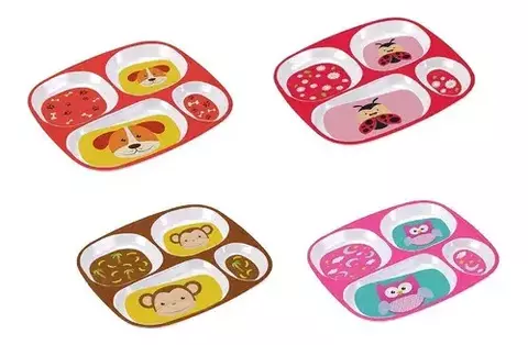 PRATO COM DIVISÓRIA MELHORES AMIGOS