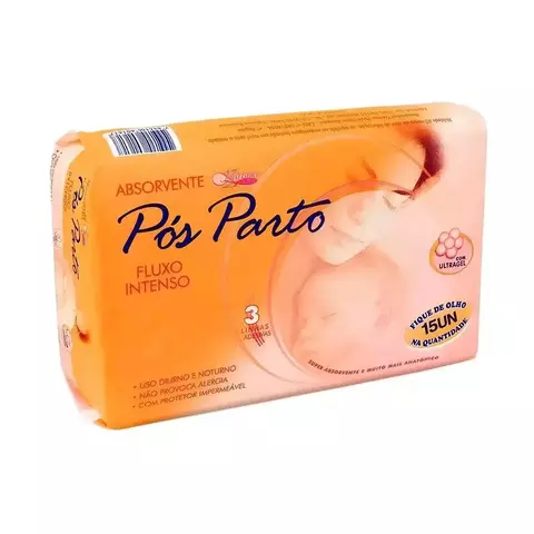PÓS PARTO ABSORVENTE 15 UNI.
