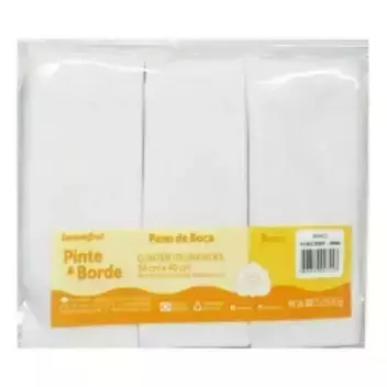 PANO DE BOCA PINTE E BORDE 3 UNID