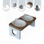 Suporte Comedouro Bebedouro Elevado DUPLO GATO Pet MDF - loja online