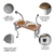 Suporte Comedouro Bebedouro Elevado DUPLO GATO Pet MDF - Maderacco Store