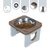Suporte Comedouro Bebedouro Elevado GATO UNITÁRIO Pet MDF