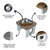 Suporte Comedouro Bebedouro Elevado GATO UNITÁRIO Pet MDF - Maderacco Store