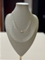 Colar Esfera Cristal com 1 Dourada