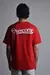Camiseta Overcome Oversized Vintage Vermelha - Essência Urbana