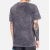 Camiseta Starter Textura Marmore Preta Estonada - Essência Urbana