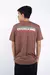 Camiseta Overcome Italy Script Marrom