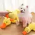 Brinquedo de pelúcia para animais de estimação, cão calmante, pato de pelúc