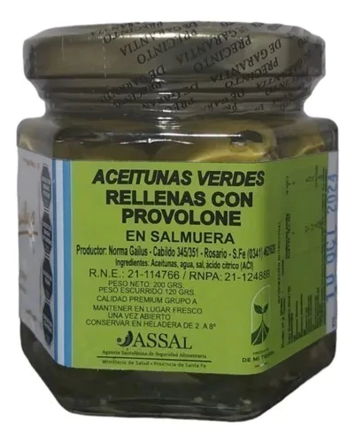 Aceitunas verdes rellenas 200g