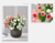 Imagem do 4 peças/lote hidratante 7 cabeças orvalho lótus rosa flores artificiais casa