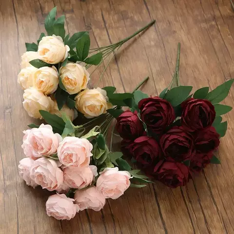 Buquês rosas 10 cabeças