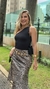 SAIA MIDI ACETINADA MIA ANIMAL PRINT/ONÇA - comprar online