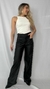 CALÇA WIDE LEG COURO SINTÉTICO DENVER - Use Mila