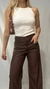 CALÇA WIDE LEG COURO SINTÉTICO DENVER