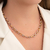 COLAR CHOKER DUAS CORES ELOS REDONDOS E OVAIS (020185) - comprar online