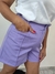 Short roxo na internet