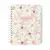 Planner Permanente Wire-O Melissa Semanal A5 Pink Bloomy - Cicero
