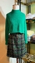 Blusa em fio pluma em gola alta - Verde - Biamar - comprar online