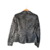 Blazer prata metalizado em preto 