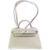 Bolsa Hermès na cor bege com alça longa e alça de mão, destacando seu design elegante e sofisticado.