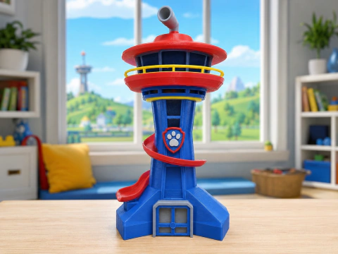 Torre 3D temática para torta Paw Patrol