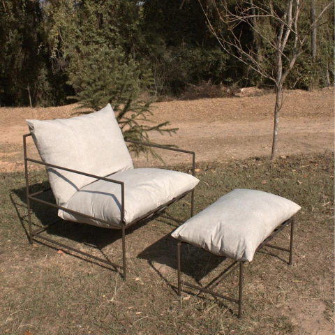 Poltrona + Puff Belenus (Interno e Externo)