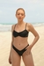 Bottom Asa Delta Ruffle in Black - comprar online