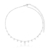 COLAR CHOKER ZIRCONIA DEGRADE OURO BRANCO