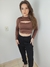 Cropped feminino Manga longa com recorte - Suplex premium | Preto, marsala e marrom - Moda Feminina Online / Acerola moda feminina