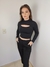 Cropped feminino Manga longa com recorte - Suplex premium | Preto, marsala e marrom - comprar online
