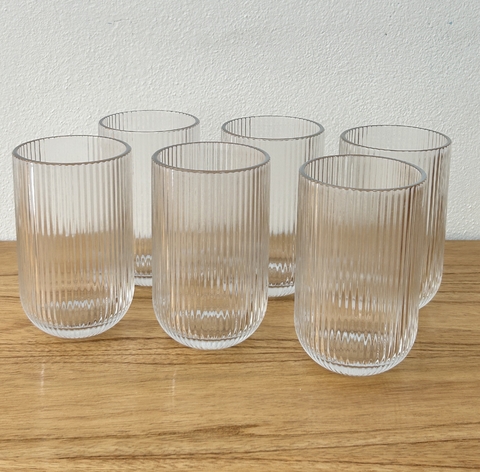 Set x 6 Vasos altos kingdom Transparente