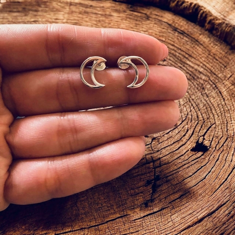 Brinco Lua - Prata 925