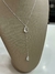 Colar Gravatinha Gotas - Prata 925