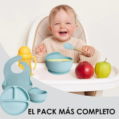 Utensilios Para Bebé Silicona 8 Piezas - Clickeando Argentina