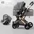 Carrinho de bebê EG256, carrinho reclinável bidirecional, multifuncional - SHOP ONLINE 24H
