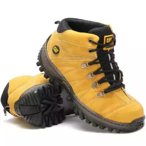 Bota CAT Trilha Leve Amarela