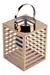 FAROL DE ACERO ROSA ORO DE 20,5 CM - comprar online