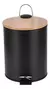 CESTO DE ACERO CON TAPA DE BAMBU 3 L - comprar online