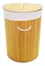 CESTO DOBLE PLEGABLE DE BAMBÚ REDONDO - comprar online