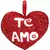 Corazón con brillo 26cm - comprar online