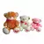 Oso con moño bordado mariposa y corazón - comprar online