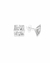 Brinco Quadrado Prata 925 9mm com Cristal - comprar online